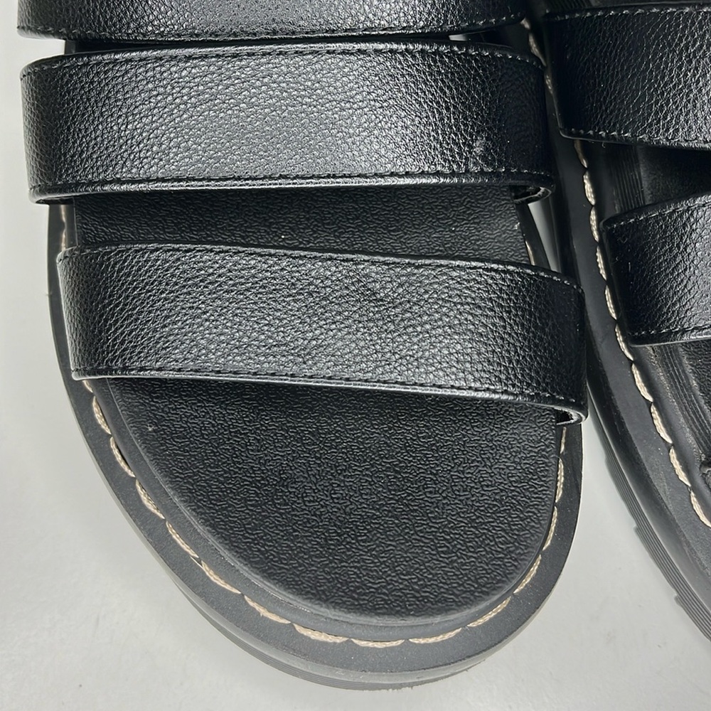 Sincerely Jules Model Daring Black Chunky Platform Sandals Women's Size 6 M - Picture 11 of 16